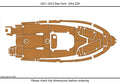 Swim Platform Cockpit EVA Foam Flooring for Sea Hunt 229 Ultra (2023)