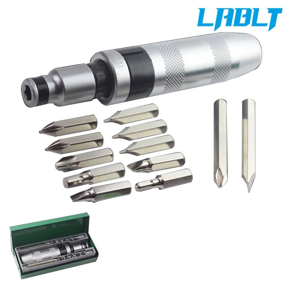 Set of 13 Heavy Duty Impact Driver Bits for 1/2In Tool Socket