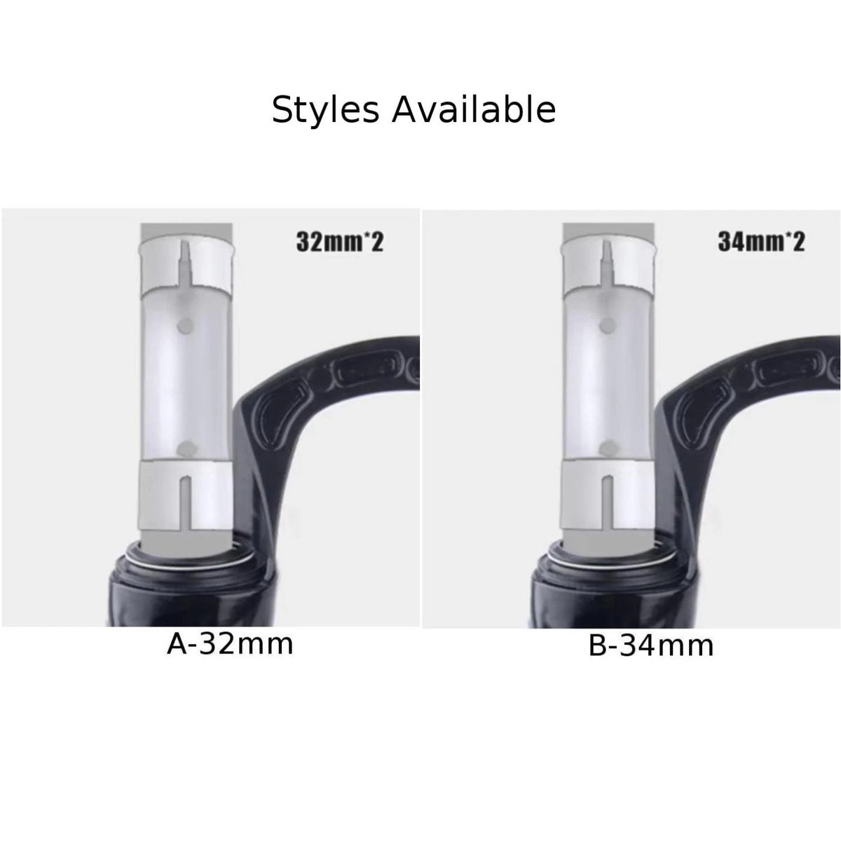 Plastic Sleeve Fork Sliders for Bicycle Forks (32-34mm Inner Tube)