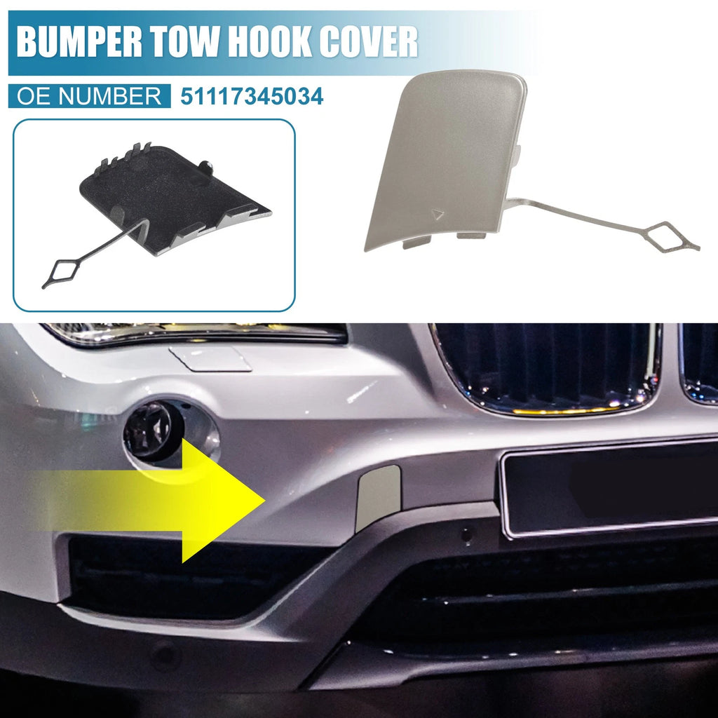 Front Bumper Tow Hook Cover Replacement for BMW X1 E84 (2012–2015)
