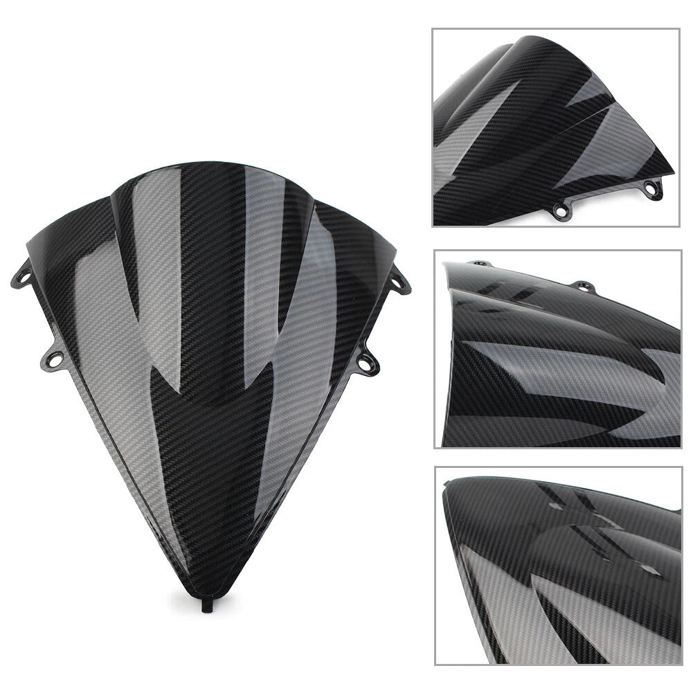 Black Carbon Fiber ABS Windshield Shield for Honda CBR1000RR (2012–2016)