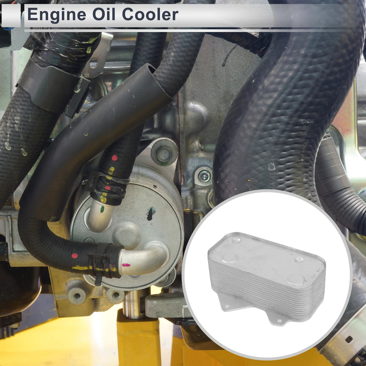 Engine Oil Cooler Set for Audi S8 (2001–2003) No. 077117021Q