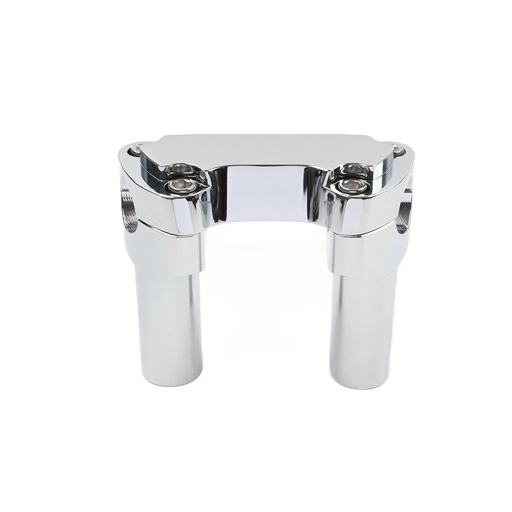 3.5" Straight Handlebar Riser & Top Clamp Chrome for Harley Dyna