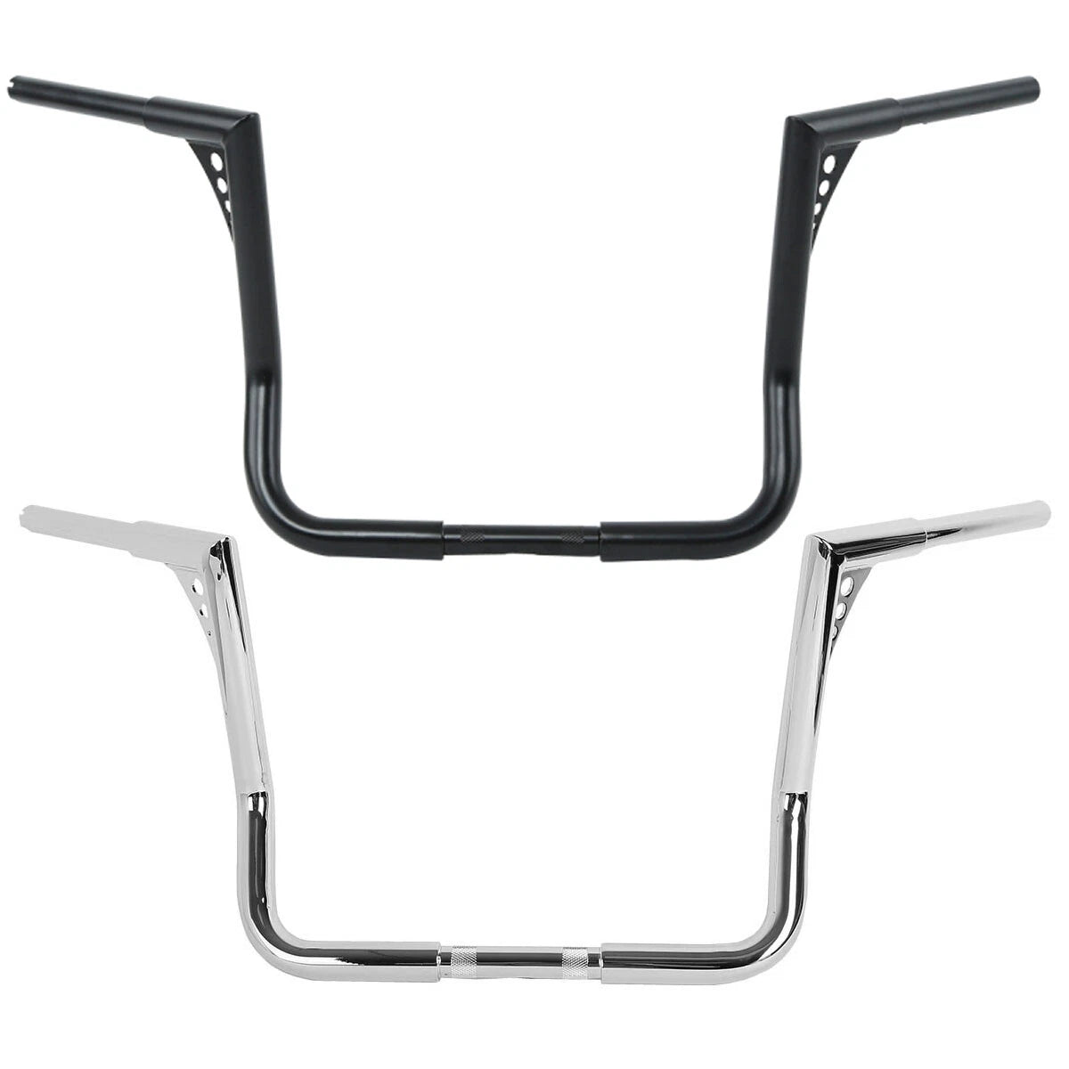 Chrome/Black 14" Ape Hanger 1 1/4" Handlebar for Harley Street Glide (1982–2024)