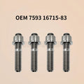 Titanium Exhaust Stud Nut Kit for Harley Softail Dyna Touring (2010–2023)