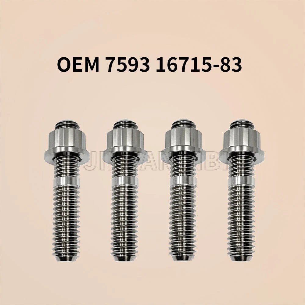 Titanium Exhaust Stud Nut Kit for Harley Softail Dyna Touring (2010–2023)