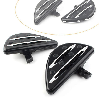 Rear Passenger Floorboards Foot Pegs for Harley Electra Glide Dyna (–)