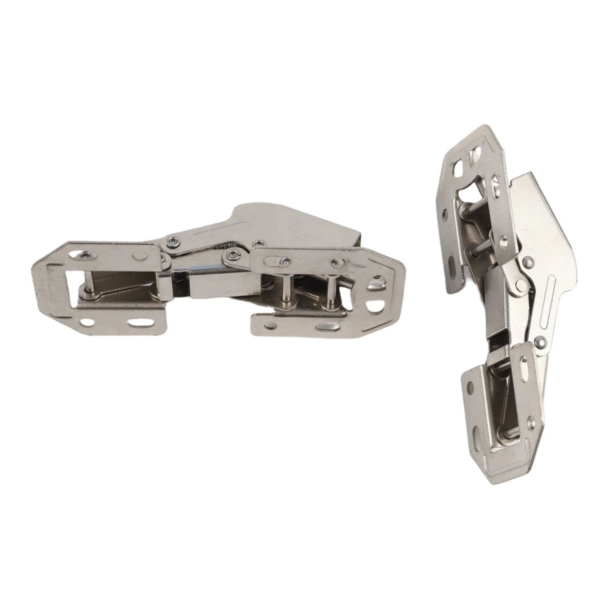 Set of 4 Soft Close Hinges for Kitchen Cabinets - Stainless Steel