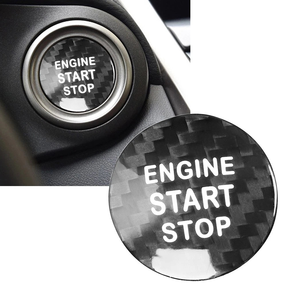 1pc Carbon Fiber Engine Start Stop Button Cover for Lexus IS ES GS NX RX LX (2016)