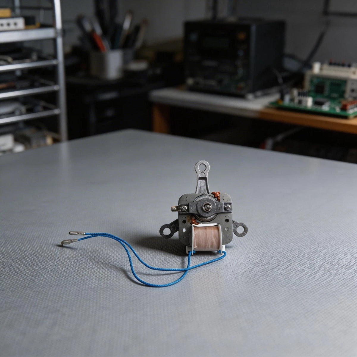Air Fryer Component with Motor Cover Pole Mount and Fan Ventilation Design