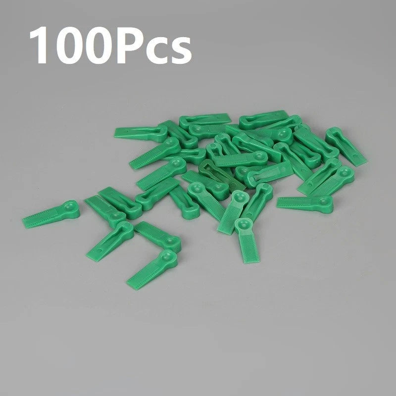 100 Pcs Reusable Positioning Clips for Tiling