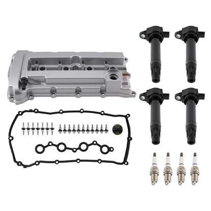 Aluminum Valve Cover + 4 Ignition Coils for Chrysler 200 2.4L (2011–2014)