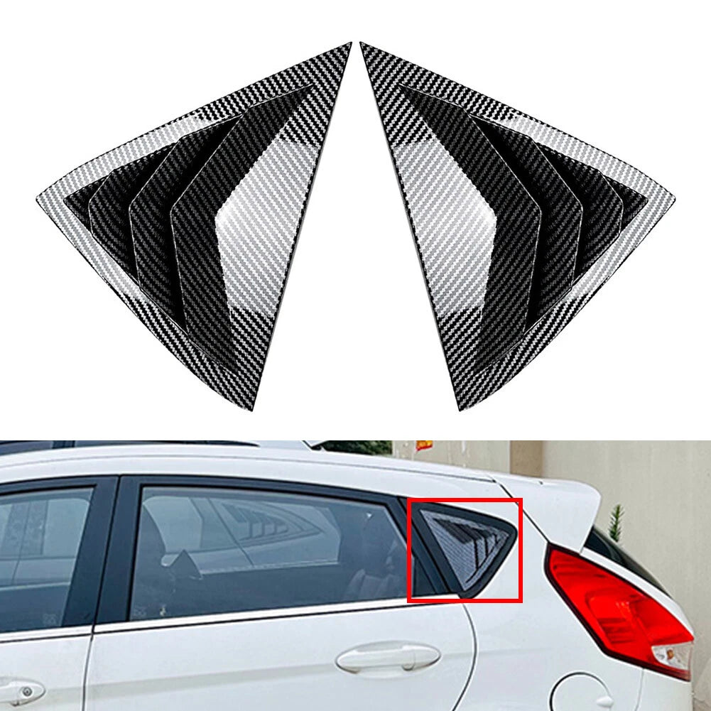 Carbon Look Rear Louver Shutter Cover for Ford Fiesta MK7 MK7.5 (2008–2017)