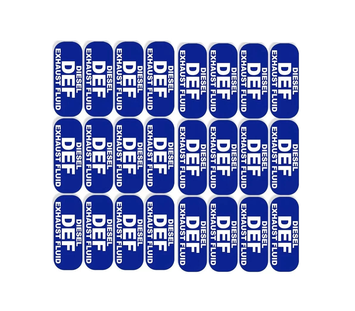 24Pcs DEF Diesel Exhaust Fluid Sticker Decal for All Vehicles