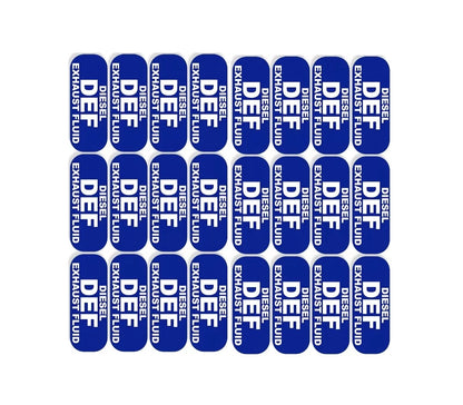 24Pcs DEF Diesel Exhaust Fluid Sticker Decal for All Vehicles