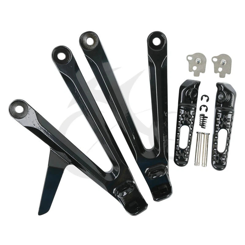 Rear Passenger Footrests Pegs Brackets for Honda CBR600RR (2005–2006)