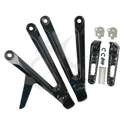 Rear Passenger Footrests Pegs Brackets for Honda CBR600RR (2005–2006)