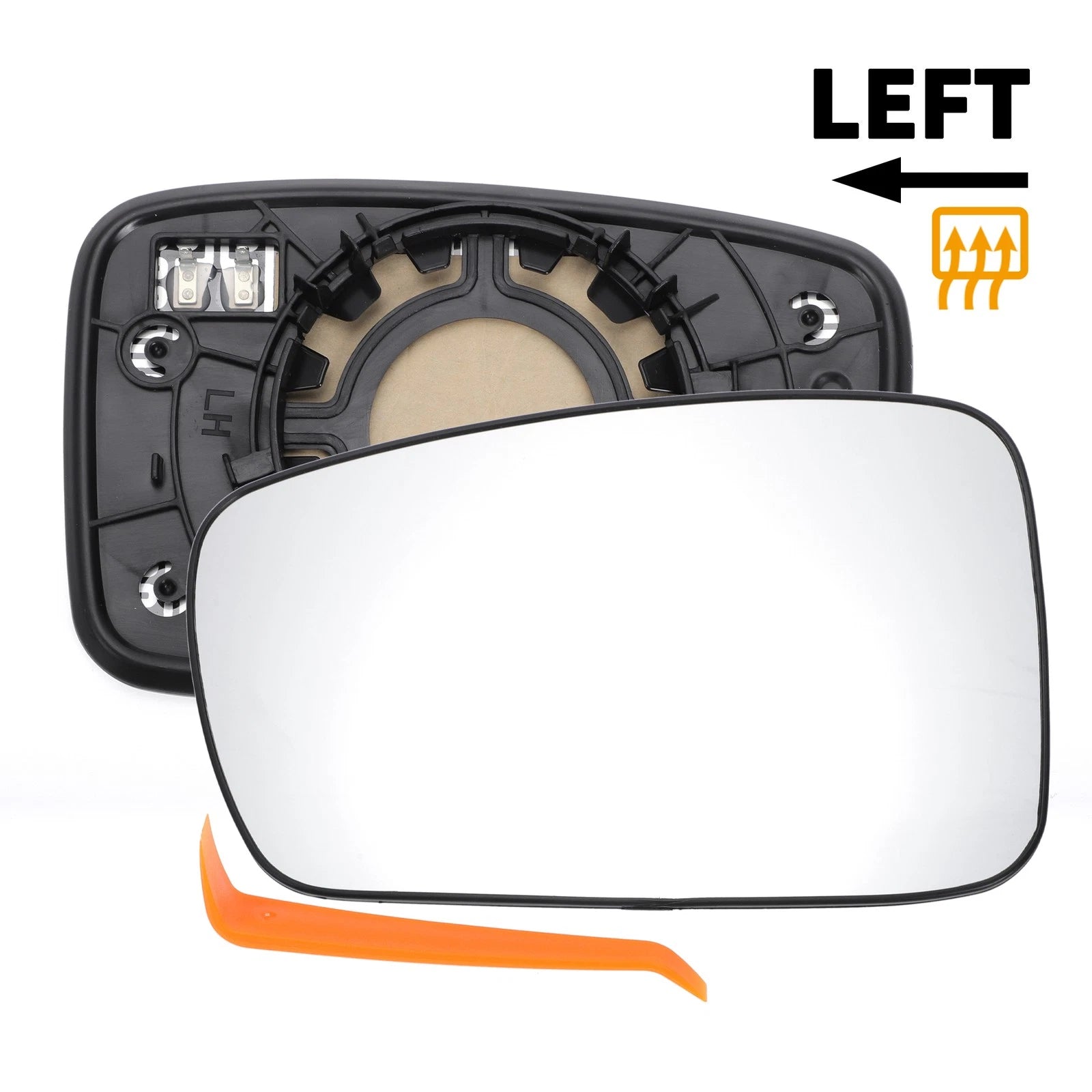 Heated Left Side Mirror Glass Replacement for Hyundai Sonata (2011–2014)