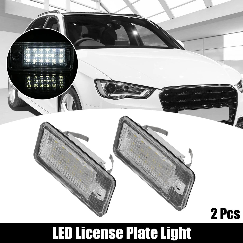 LED License Plate Light Set White for Audi A3 S3 A4 S4 A5 S5 (2009–2022)