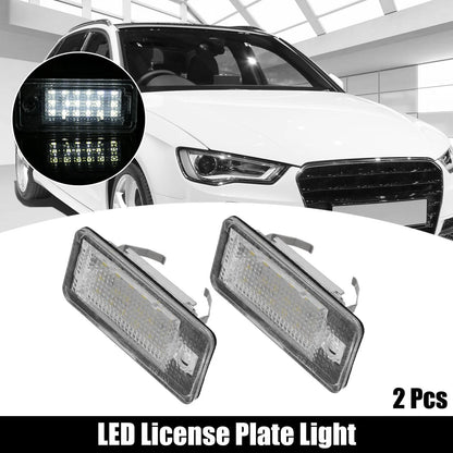 LED License Plate Light Set White for Audi A3 S3 A4 S4 A5 S5 (2009–2022)