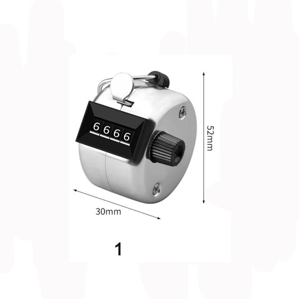 Hand Held Mechanical Counter 4 Digit Clicker for