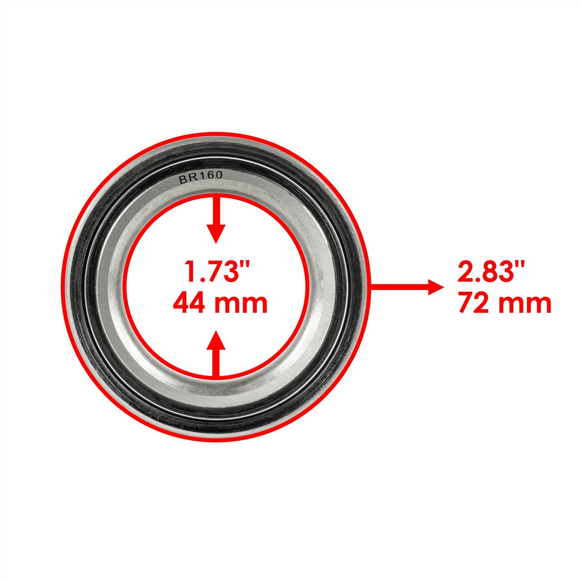 Front Wheel Hub with Bearing for Polaris RZR XP 1000 (2018–2023)