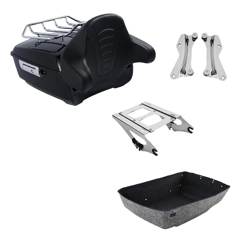 Trunk Backrest Rack Mount Docking Kit for Harley Touring (2014–2023)