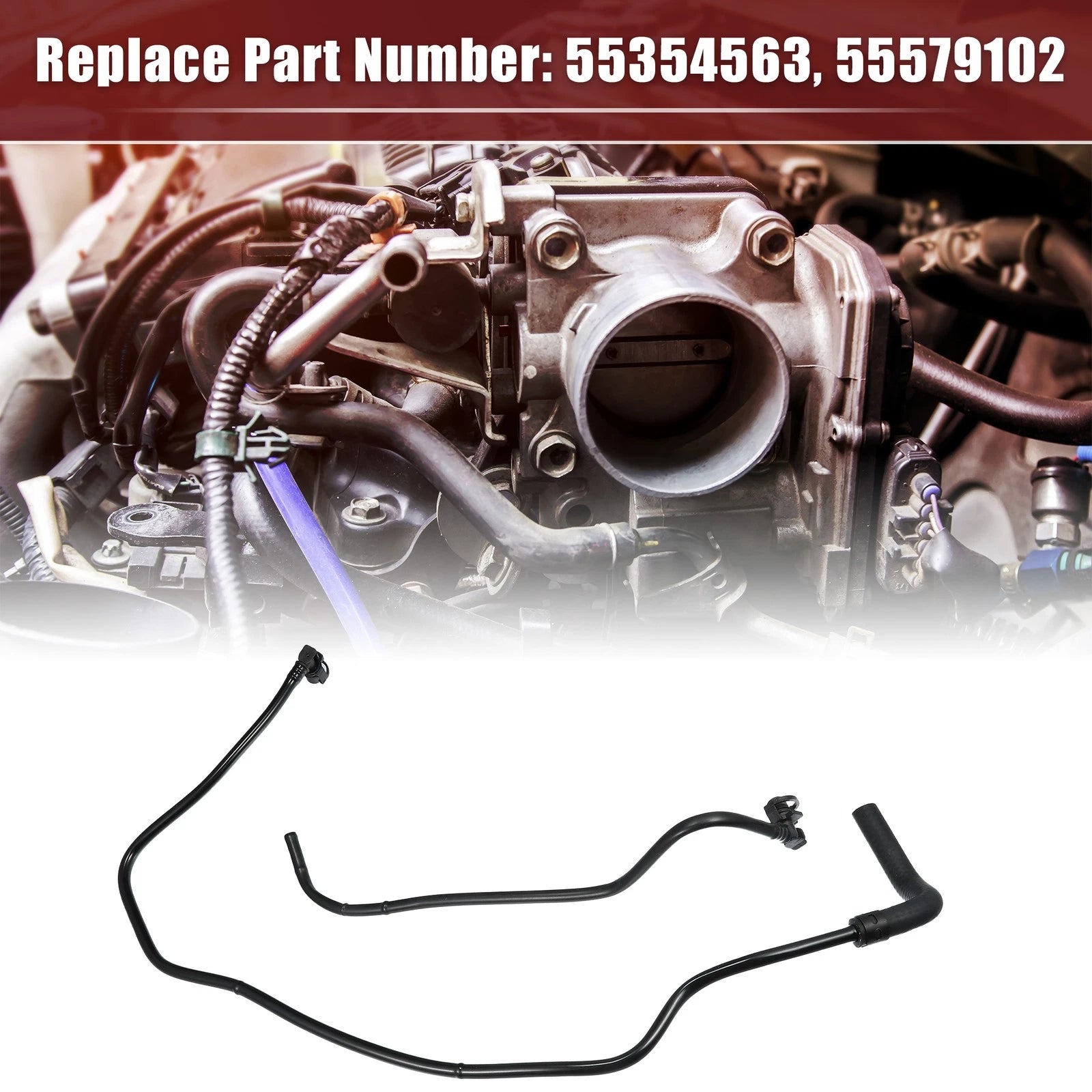 Throttle Body Heater Inlet Outlet Pipe Hose for Chevy (2015–2020)
