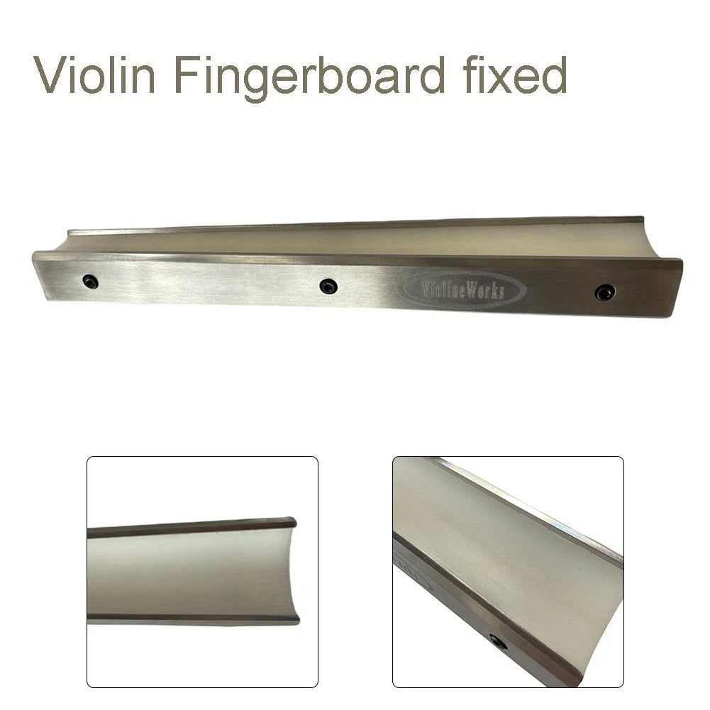 Fingerboard Holder for Luthier Tools (31x5x2cm, Chrome)
