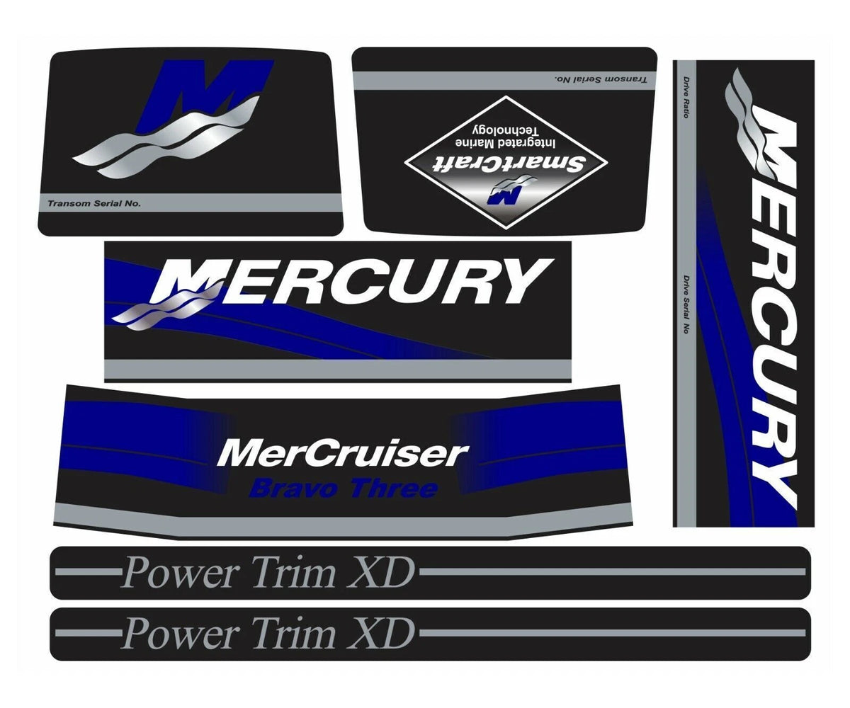 MerCruiser Bravo Three Engine Drive Decals Sticker 37-805338A93