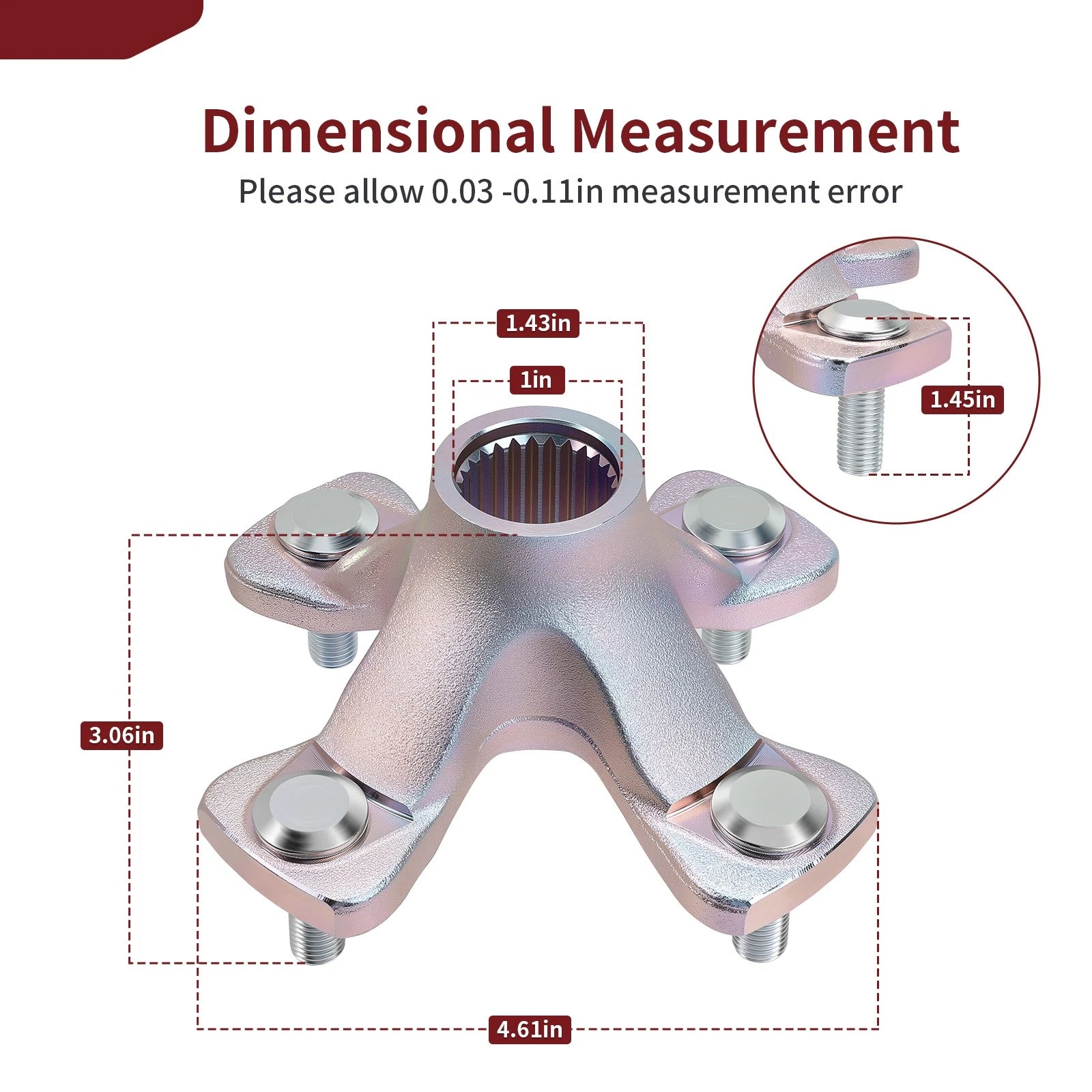 Rear Wheel Hubs for Suzuki QuadRacer LTR450 (2006–2009) QuadSport LTZ400 (2009–2014)
