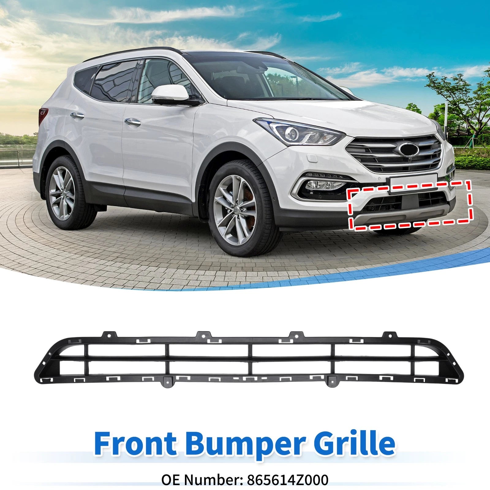 Lower Grille for Hyundai Santa Fe (2013–2016)