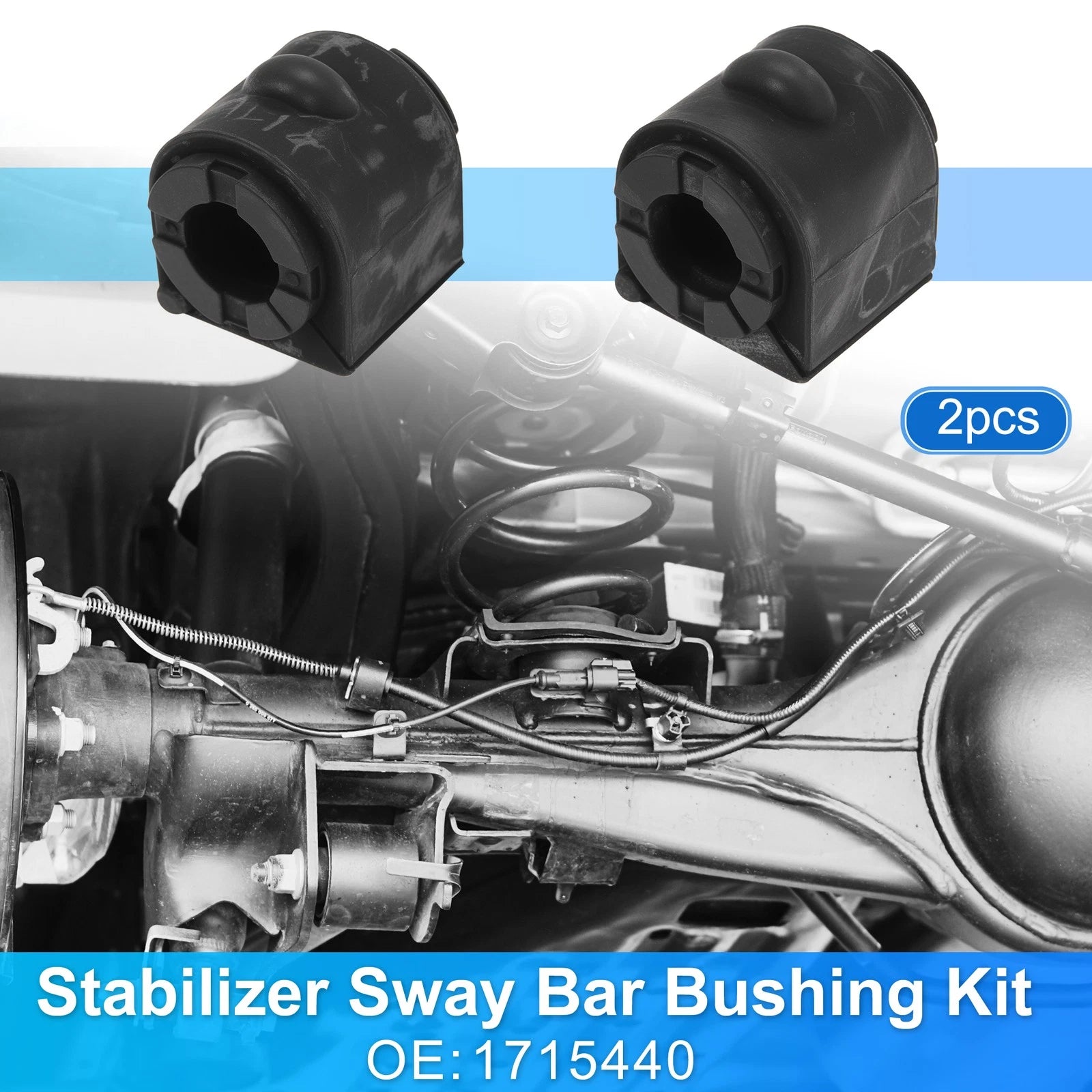 2X Front Side Stabilizer Sway Bar Bushing Kit for Ford Focus (2013–2016)