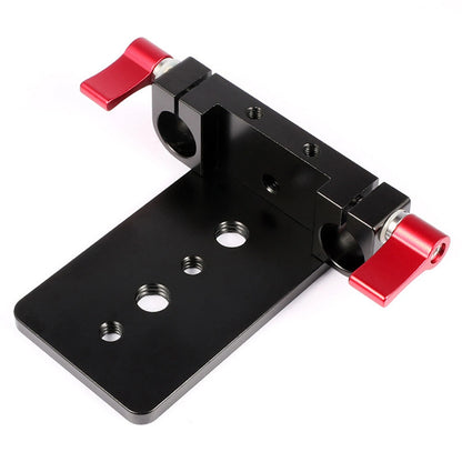 15mm Rail Rod System Pipe Clamp Base Tripod Mounting Plate for DSLR Camera