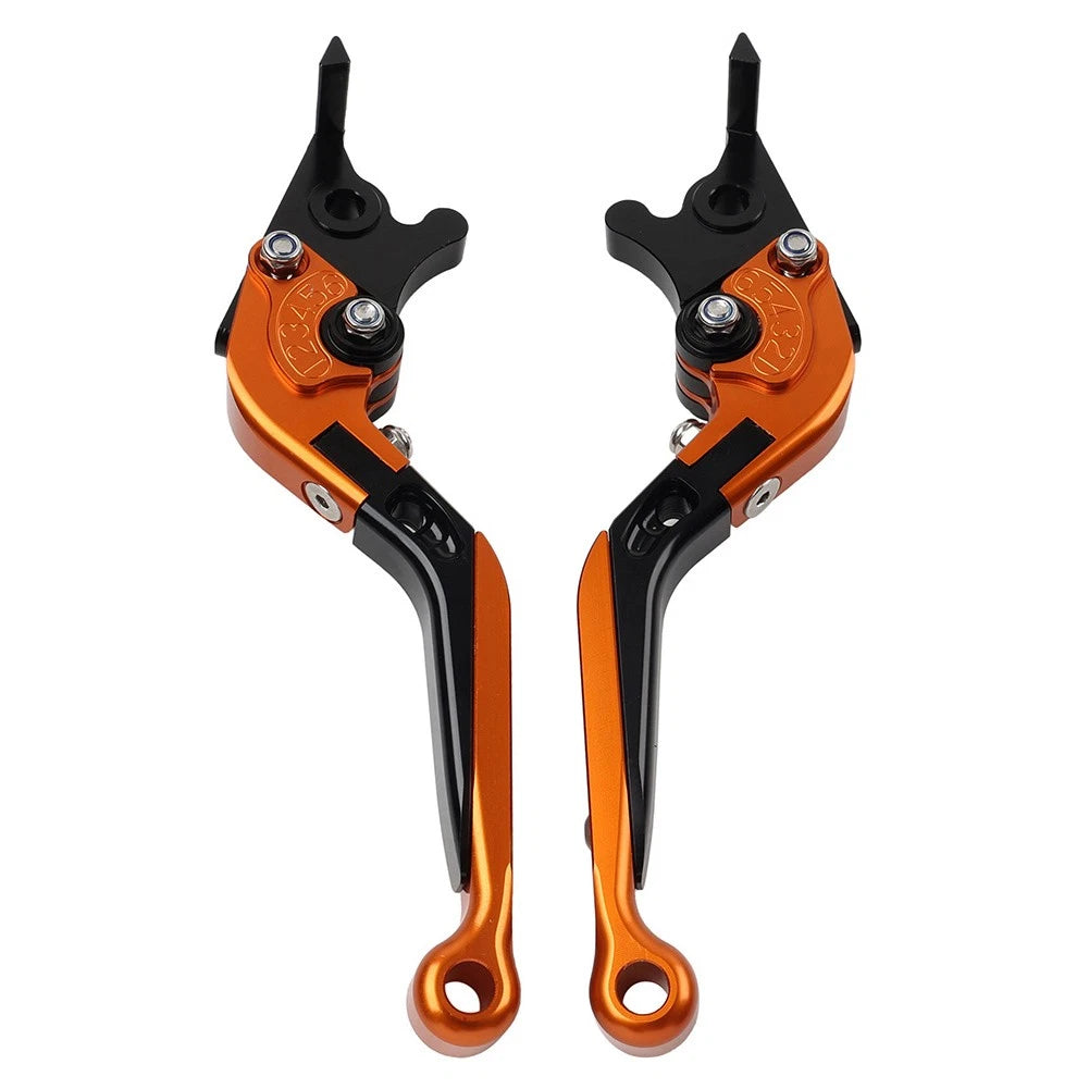 Folding Extendable Brake Clutch Levers for Honda CBR1000RR (2004–2007) CB1000R Orange