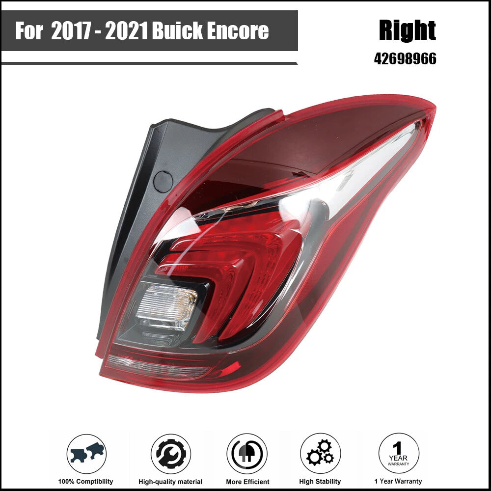 Tail Light Assembly for Buick Encore (2017–2021) Passenger RH Rear LED