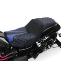 Black Driver Passenger Seat for Harley Dyna Super Glide Custom (2006–2017)