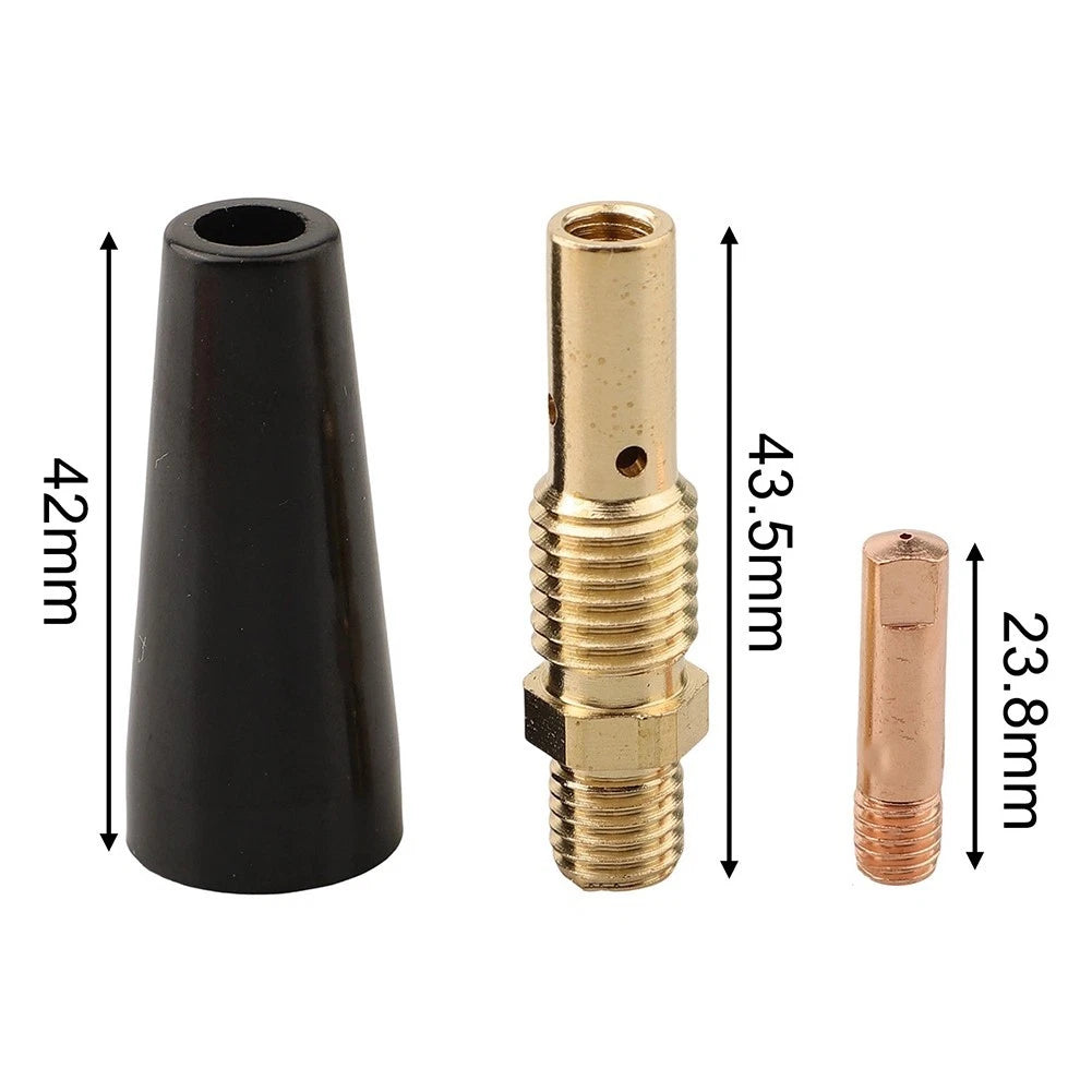 25PCS MIG Welding Replacement Kit Nozzles Tips Diffusers