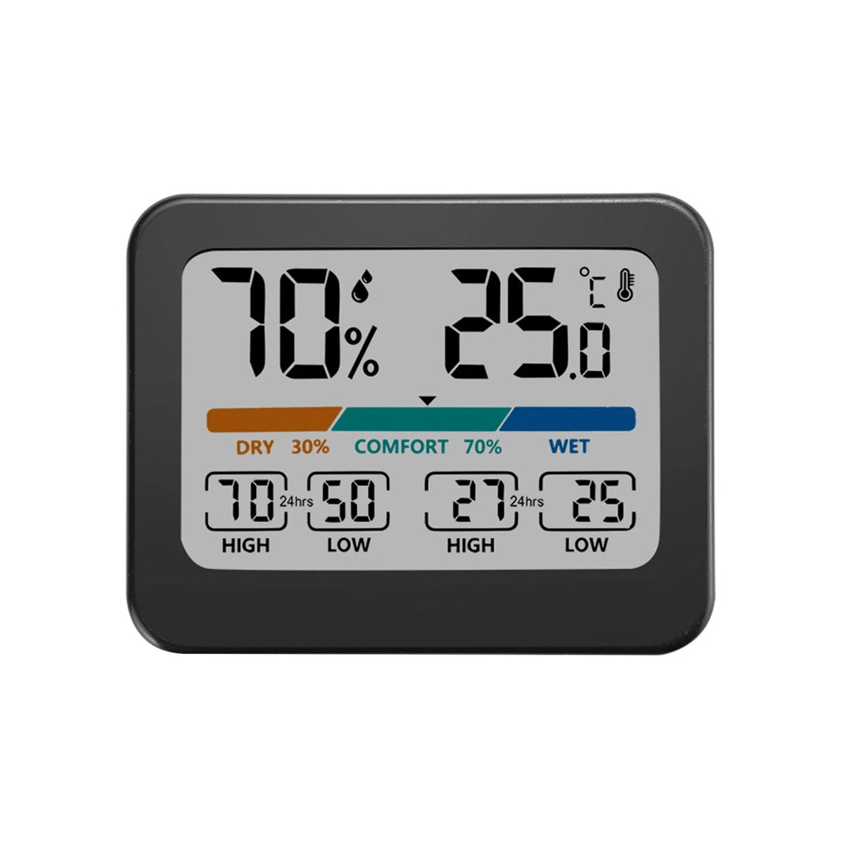 Thermometer Hygrometer Device with Large Display for Universal Use