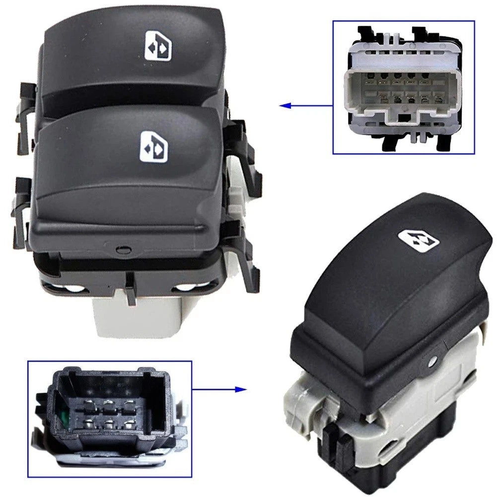 Window Lifter Switch for Clio 3, Twingo 2 (Replacement Part)