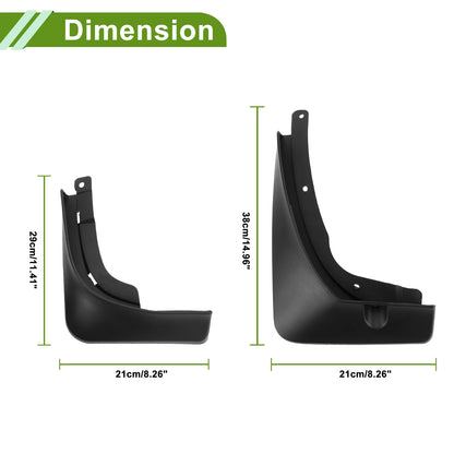 Set of 4 Mud Flaps Splash Guards for Maserati Levante (2018–2023)