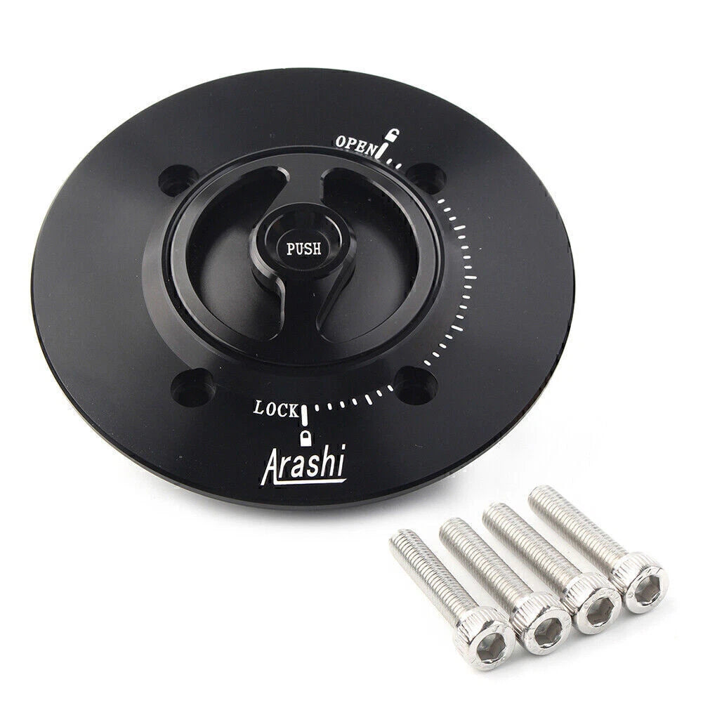 Black Gas Fuel Cap for Kawasaki Ninja400 (2018–2023)