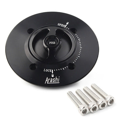 Black Gas Fuel Cap for Kawasaki Ninja400 (2018–2023)