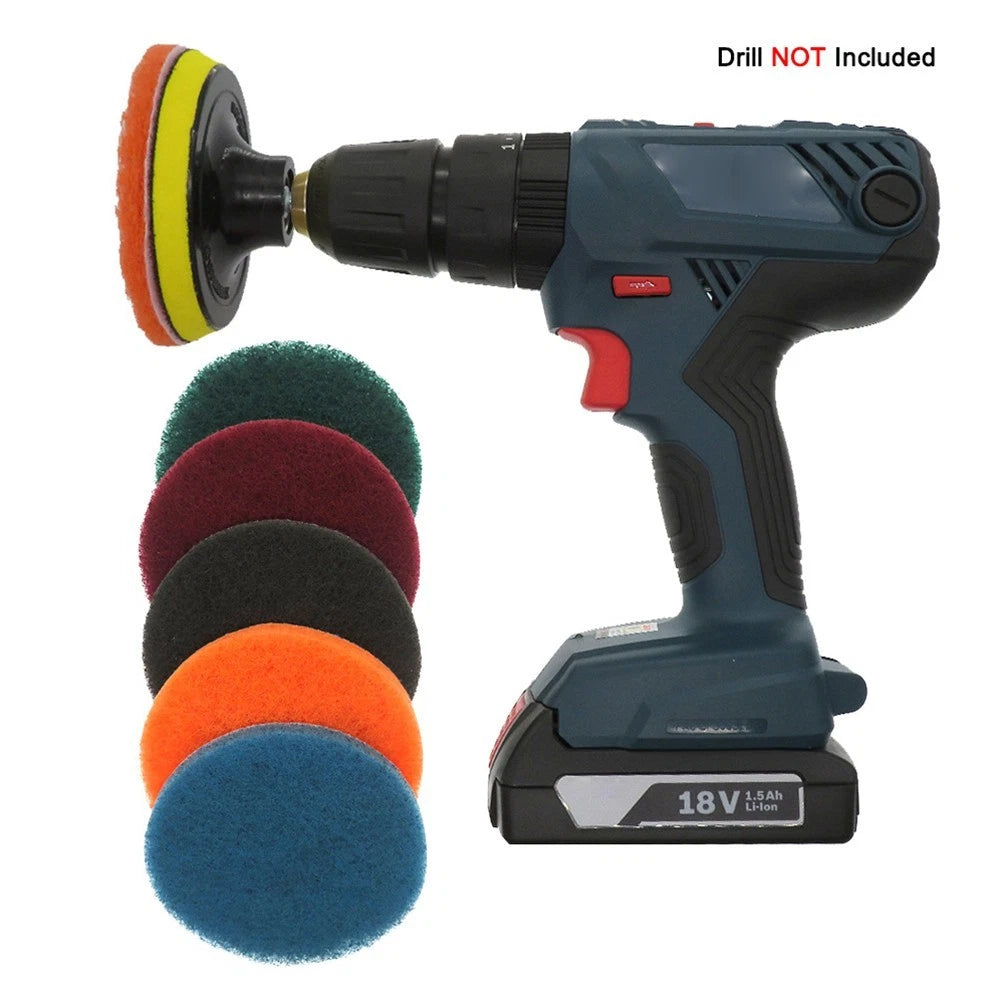 5pcs Scouring Pads for Industrial Cleaning (4 Inch)