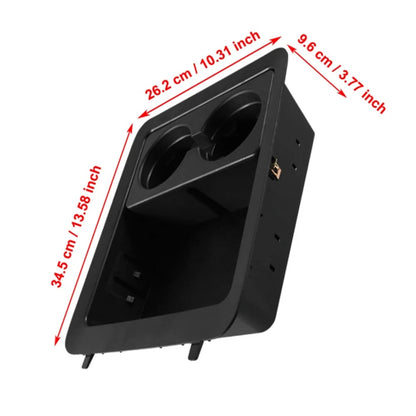 Center Console Cup Holder with Storage Container Tray for Chevrolet Silverado (2014–2023)