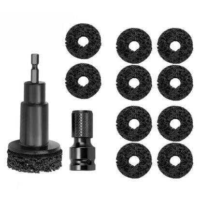 Hub Shaft Rust Removal Tool Kit for Wheel Studs (Includes 10 Cleaning Pads)