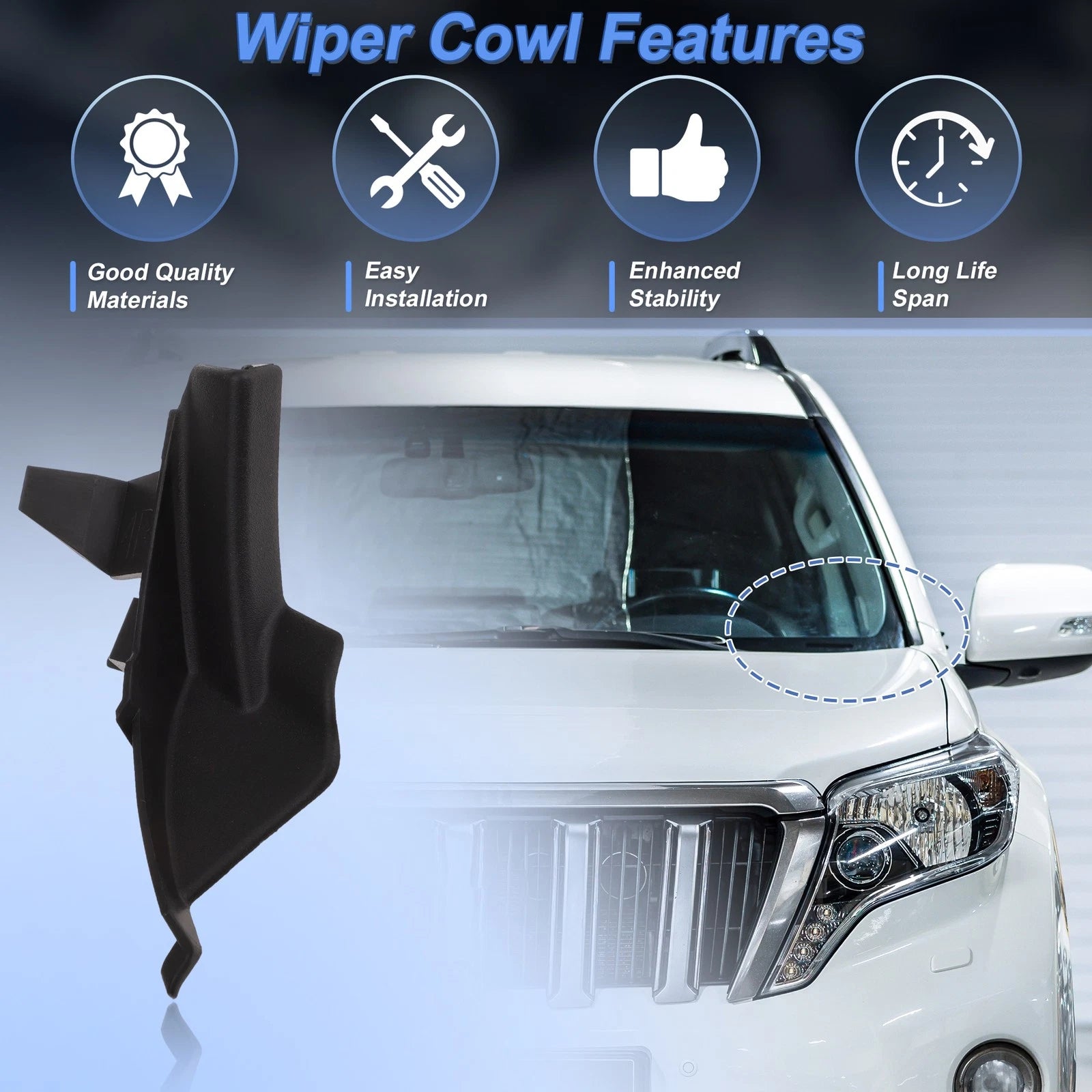 Windshield Cowl Replacement for Lexus GX470 (2003–2009)