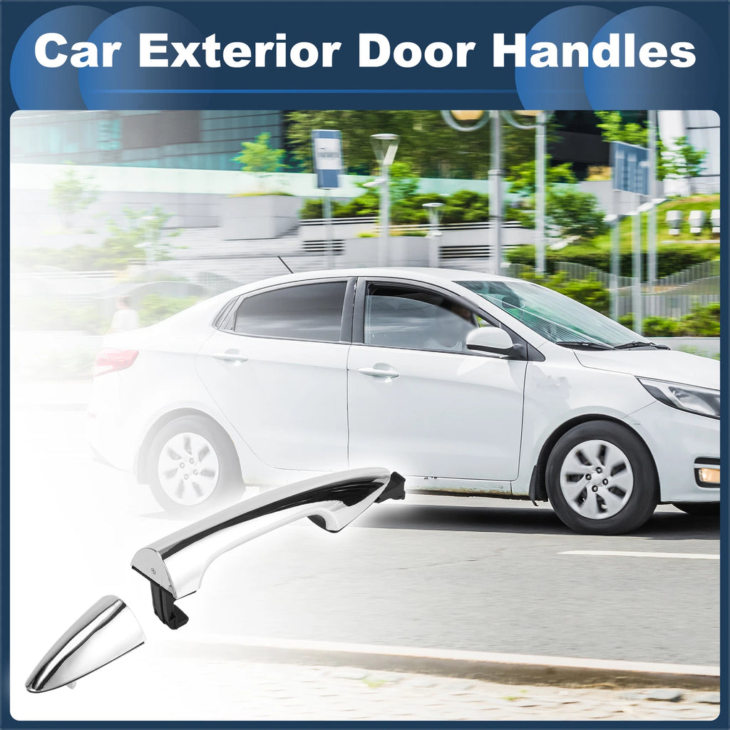 Front Right Door Handle for Kia Rio (2011) - Silver Tone