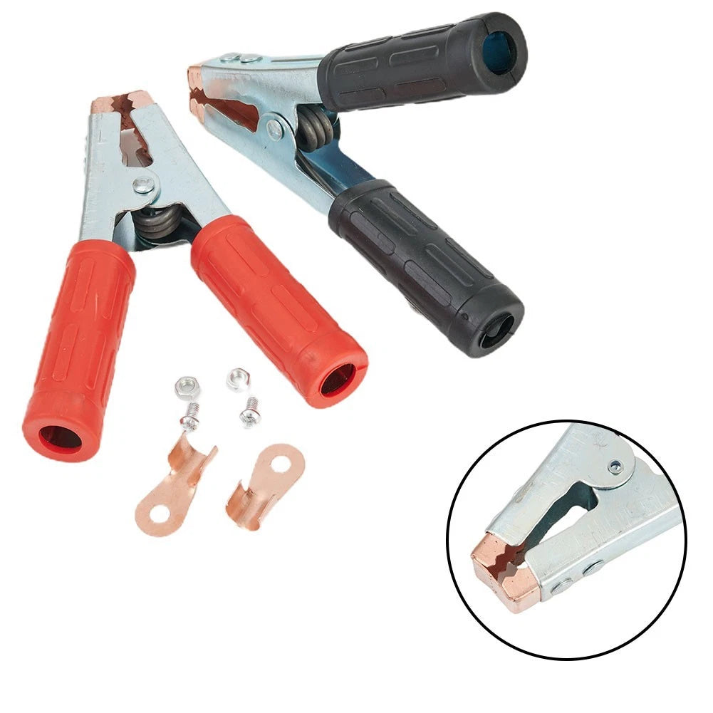 2X Heavy Duty Crocodile Battery Test Clip Clamp for Vehicle Boat