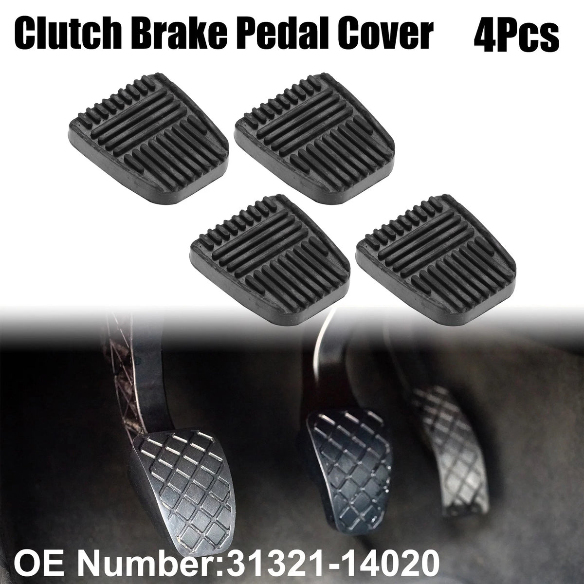 Clutch Brake Pedal Covers Set for Toyota 4Runner (1984–2001) Anti-Slip 4Pcs